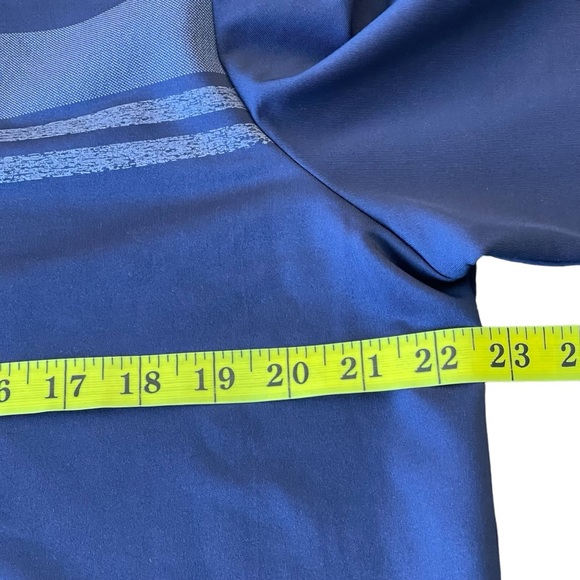 Callaway Navy/Pink Stripe 1/4 Zip Pullover Sweater (S) - Picture 9 of 12